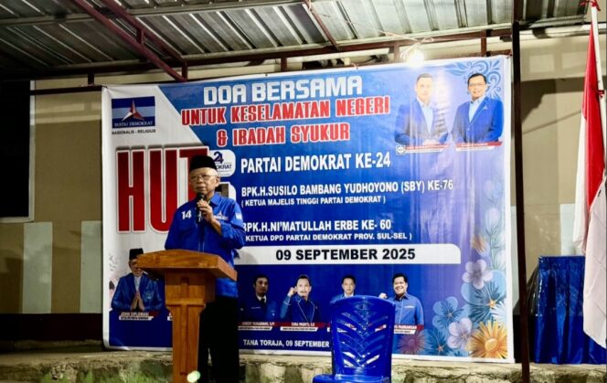 
					DPC Demokrat Tana Toraja Gelar Doa Bersama untuk Keselamatan Negeri di Tengah Peringatan Tiga Momen Penting