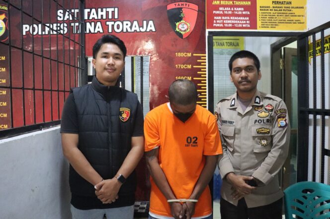 
					Resmob Polres Tana Toraja Tangkap Pelaku Pencurian, JS Asal Makassar Terancam 7 Tahun Penjara